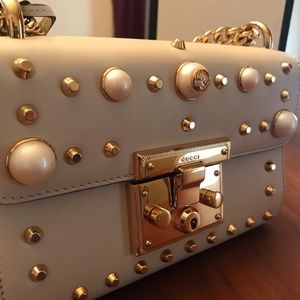 Gucci Padlock Small Studded Leather Shoulder Bag